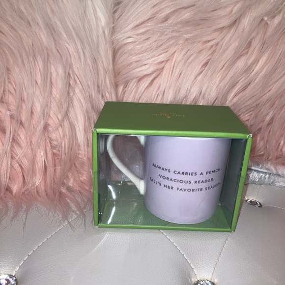 Kate Spade Pink Buttoned Up 12oz Mug - Picture 6 of 8